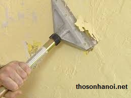 Xử lí tường nhà trước khi sơn lại