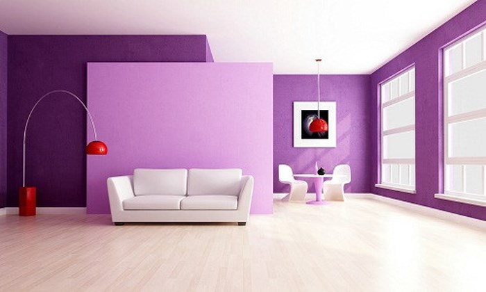 sơn nhà màu tím violet